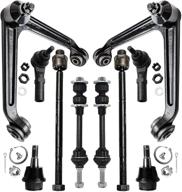 detroit axle - high-quality 5-lug 2wd front upper control arms w/ball joint + sway bar links tie rods replacement for dodge ram 1500 - enhance your vehicle's performance! logo