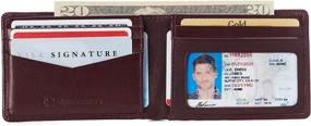 img 2 attached to Alpine Swiss Delaney Slimfold Collection Men's Accessories and Wallets, Card Cases & Money Organizers