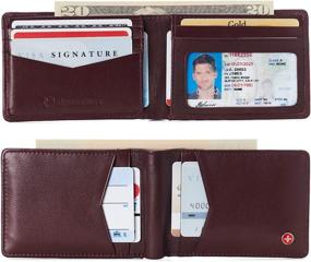 img 3 attached to Alpine Swiss Delaney Slimfold Collection Men's Accessories and Wallets, Card Cases & Money Organizers