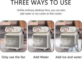 img 2 attached to CuFun 4000MAh Misting Personal Circulation Heating, Cooling & Air Quality for Household Fans