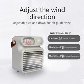 img 1 attached to CuFun 4000MAh Misting Personal Circulation Heating, Cooling & Air Quality for Household Fans