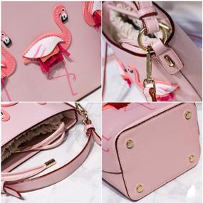 img 1 attached to Сумка через плечо Flamingo Drawstring Bucket