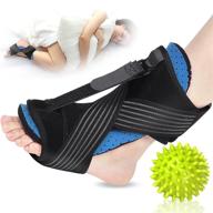 🩺 2021 upgraded adjustable plantar fasciitis night splint - relief for foot drop, heel pain, achilles tendonitis, and ankle pain - blue логотип