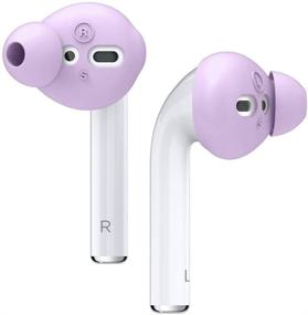 img 4 attached to 🎧 elago Earbuds Cover for Apple AirPods 2 & 1 or EarPods – Silicone Ear Tips, Ear Grip, Sound Quality Enhancement [4 Pairs: 2 Large + 2 Small] (Lavender)