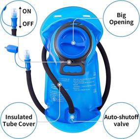 img 3 attached to Stay Hydrated with the RUPUMPACK Insulated Hydration Pack Backpack - Perfect for Day Hiking, Cycling, Running, and Biking - Includes 2L Water Bladder - Ideal for Kids