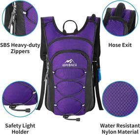 img 1 attached to Stay Hydrated with the RUPUMPACK Insulated Hydration Pack Backpack - Perfect for Day Hiking, Cycling, Running, and Biking - Includes 2L Water Bladder - Ideal for Kids