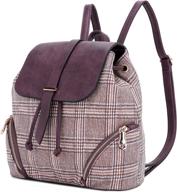 🎒 water-resistant nylon anti-theft women's backpack purse: lightweight shoulder bag with rucksack design logo