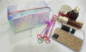 img 3 attached to 💄 Enhance Your Cosmetic Routine with the Holographic Cosmetic Toiletry Portable Organizer