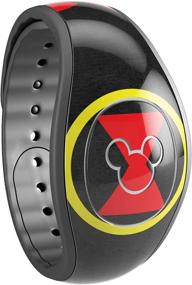 img 2 attached to Optimized Vinyl Decal Cover: Black Widow Spyder Design Skinz for Disney MagicBand 2