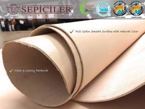 img 1 attached to Impressive Sepici Pre-Cut Tooling Leather 8-9oz [4-6 SQFT]: Top Quality Imported Material+