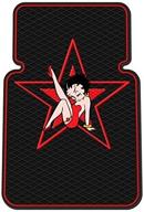 🌟 plasticolor betty boop star style front floor mats - set of 2: universal-fit & molded logo