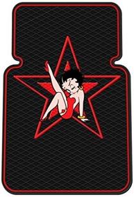 img 2 attached to 🌟 Plasticolor Betty Boop Star Style Front Floor Mats - Set of 2: Universal-Fit & Molded