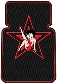 img 1 attached to 🌟 Plasticolor Betty Boop Star Style Front Floor Mats - Set of 2: Universal-Fit & Molded