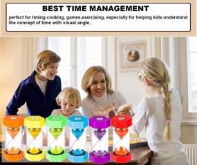 img 2 attached to ⏳ Colorful 2 Minute Sand Timer: Small Hourglass Sand Clock for Kids, Games, Decor, Classroom, Kitchen