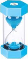 ⏳ colorful 2 minute sand timer: small hourglass sand clock for kids, games, decor, classroom, kitchen logo