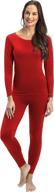 👚 women's lightweight cotton knit thermal underwear - rocky base layer long john set logo