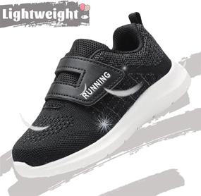 img 1 attached to YNIQUE Kids Breathable Walking/Running Sneakers – Toddler/Little Kid Girls Boys Sports Shoes