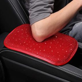 img 3 attached to Women Fashion Bling Armrest Cover For Car Replacement Parts