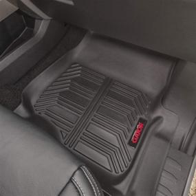img 2 attached to 🐊 Gator 79613 Front Floor Liners: Perfect Fit for 2017-20 Ford F-250/F-350 Crew - Black