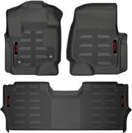 🐊 gator 79613 front floor liners: perfect fit for 2017-20 ford f-250/f-350 crew - black logo