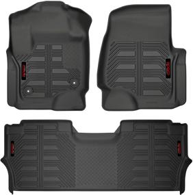 img 4 attached to 🐊 Gator 79613 Front Floor Liners: Perfect Fit for 2017-20 Ford F-250/F-350 Crew - Black