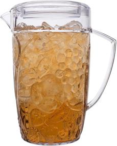 img 1 attached to 🥤 Durable Fruit Resistant Plastic Pitcher - Quarts of Refreshment!