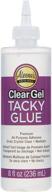 🔖 aleene's clear gel glue, 8-ounce: reliable and versatile adhesive solution logo