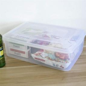 img 1 attached to 🗂️ Organize with Utiao Clear Plastic Bin with Lid: 11 Quart Container Bins, 2 Packs