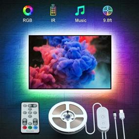 img 4 attached to 📺 Govee TV LED Backlight - RGB LED Lights with Remote, Music Sync - 10ft TV Lights for 46-60 inch TVs, 32 Colors & Multiple Scene Modes - USB Powered