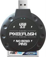 📸 pixelflash usb 3.0 cf card reader - no-bend pins, tactical superspeed compact flash adapter (black) логотип