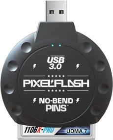 img 4 attached to 📸 PixelFlash USB 3.0 CF Card Reader - No-Bend Pins, Tactical SuperSpeed Compact Flash Adapter (Black)