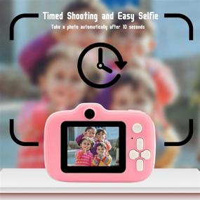 img 1 attached to 📸 Etpark Kids Camera for Girls Toys 1080P HD Dual Lens, Toddler Toys Video Recorder 2 Inch, Children Digital Cameras Birthday for Age 3-10 Year Girls Boys with 32GB SD Card - Pink