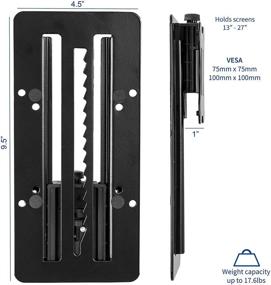 img 3 attached to ⬆️ VIVO Height Adjustable VESA Adapter: Enhance Your Monitor Setup with this Black Stand-VAD3 Bracket Kit for 13-27 inch Screens