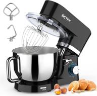 🍲 black kitchen electric mixer - 660w 6-speed stand mixer with tilt-head, 7.5 qt stainless steel bowl, dishwasher-safe dough hooks, beaters, whisk логотип