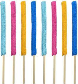 img 4 attached to Efficient Microfiber Detail Duster Sticks: AUEAR 8 Pack for Effective Cleaning in the Smallest Spaces of Home and Car