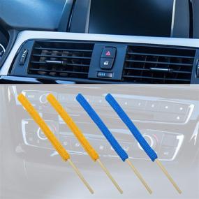 img 1 attached to Efficient Microfiber Detail Duster Sticks: AUEAR 8 Pack for Effective Cleaning in the Smallest Spaces of Home and Car