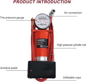 img 1 attached to 🚴 Portable Floor Bike Pump with Accurate Pressure Gauge & Smart Valves: BOLTHO Foot Pump – Perfect for Bicycles, Cars, Motorcycles, Balls, and More!