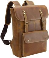 🎒 vintage leather rucksack backpacks by polare logo