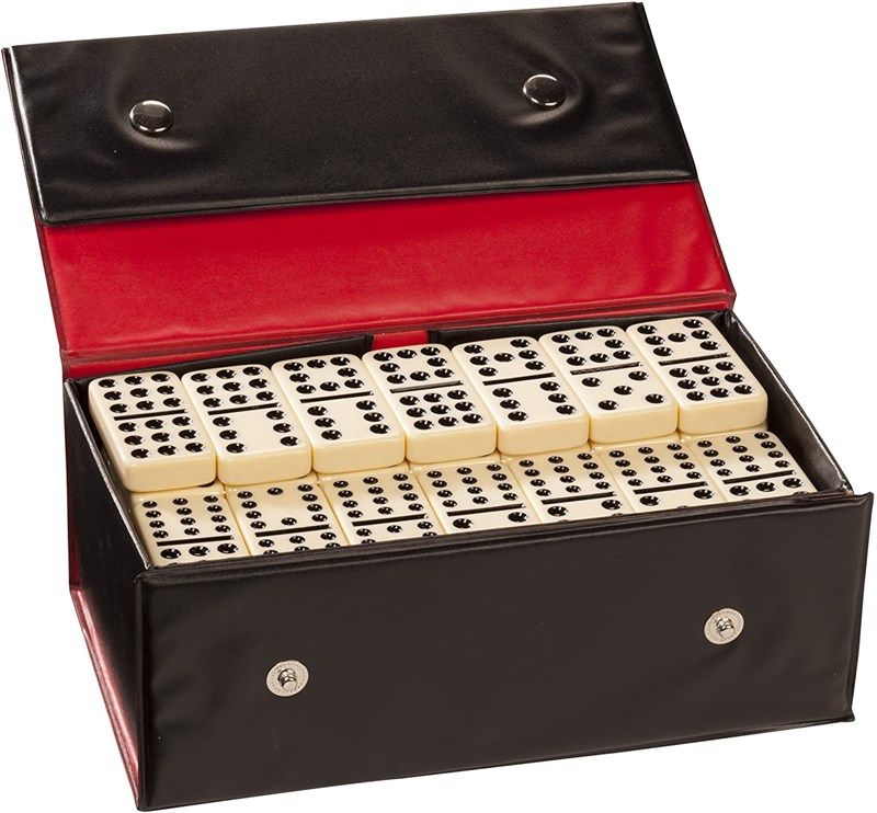 wood expressions double twelve dominoes 로고