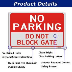 img 2 attached to Reflective Aluminum Printed Mounting Waterproof Occupational Health & Safety Products for Safety Signs & Signals