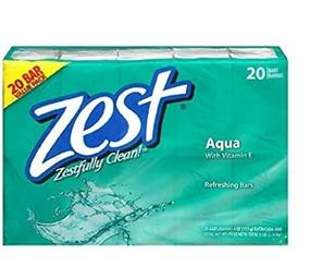 img 1 attached to 🧼 Zest Aqua Bar Soap - 4oz (Pack of 20)