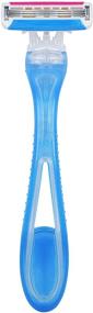 img 3 attached to 💁 Solimo Women's 3-Blade Disposable Razors - 6 Count (2 Packs of 3) by Amazon Brand