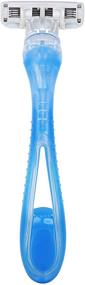 img 1 attached to 💁 Solimo Women's 3-Blade Disposable Razors - 6 Count (2 Packs of 3) by Amazon Brand