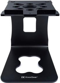 img 3 attached to 🔊 Enhance Your Sound Experience with Knox Gear Aluminum Bookshelf Speaker Stands - Black (Pair)