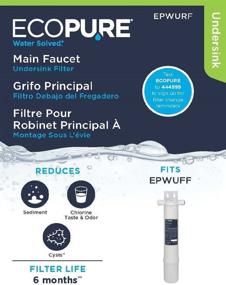 img 1 attached to 💧 EcoPure EPWURF Faucet Replacement Filter - Enhance your Water with Top-notch Filtration