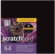 🎨 ampersand art supply scratch art panel - museum series scratchboard, 6x6 pack of 3, 1/8" depth (3-pack) logo