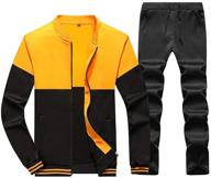 👕 tebreux tracksuit sweatsuit sweatpants: ultimate men's clothing with full zip feature logo