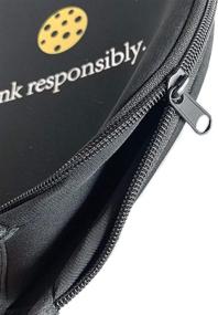 img 1 attached to 🥒 Dink Responsibly Pickleball Paddle Cover - Premium Neoprene Protection in Stylish Black Design