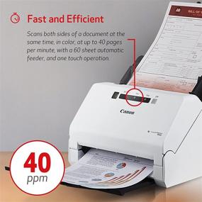img 2 attached to 🖨️ Canon imageFORMULA R40 Office Document Scanner: Color Duplex Scanning for PC and Mac, Easy Setup for Home or Office Use + Scanning Software Included