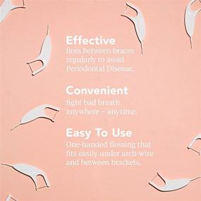 img 4 attached to 🦆 Platypus Orthodontic Flossers: Braces-Friendly Dental Floss Picks, Easy Flossing, Damage-Free, 40 Count Pack